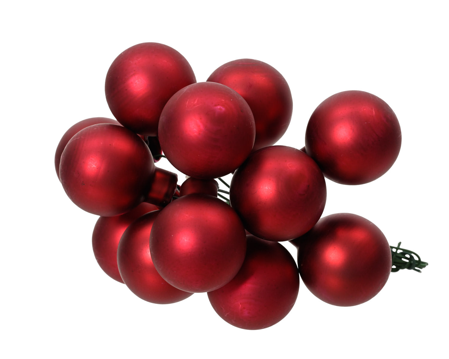 Bubble Bunch Ornaments Matte Oxblood