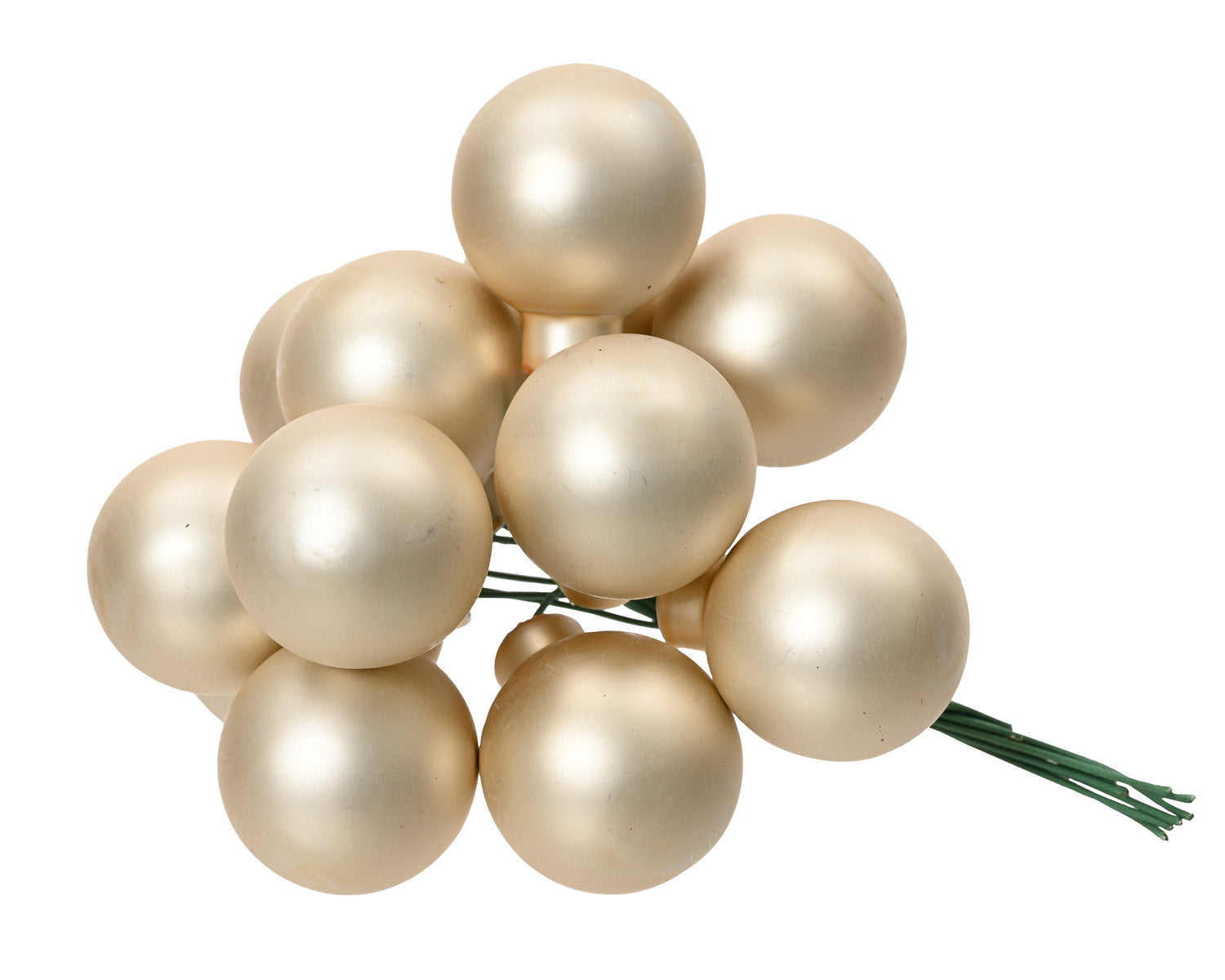 Bubble Bunch Ornaments Shimmery Wool White