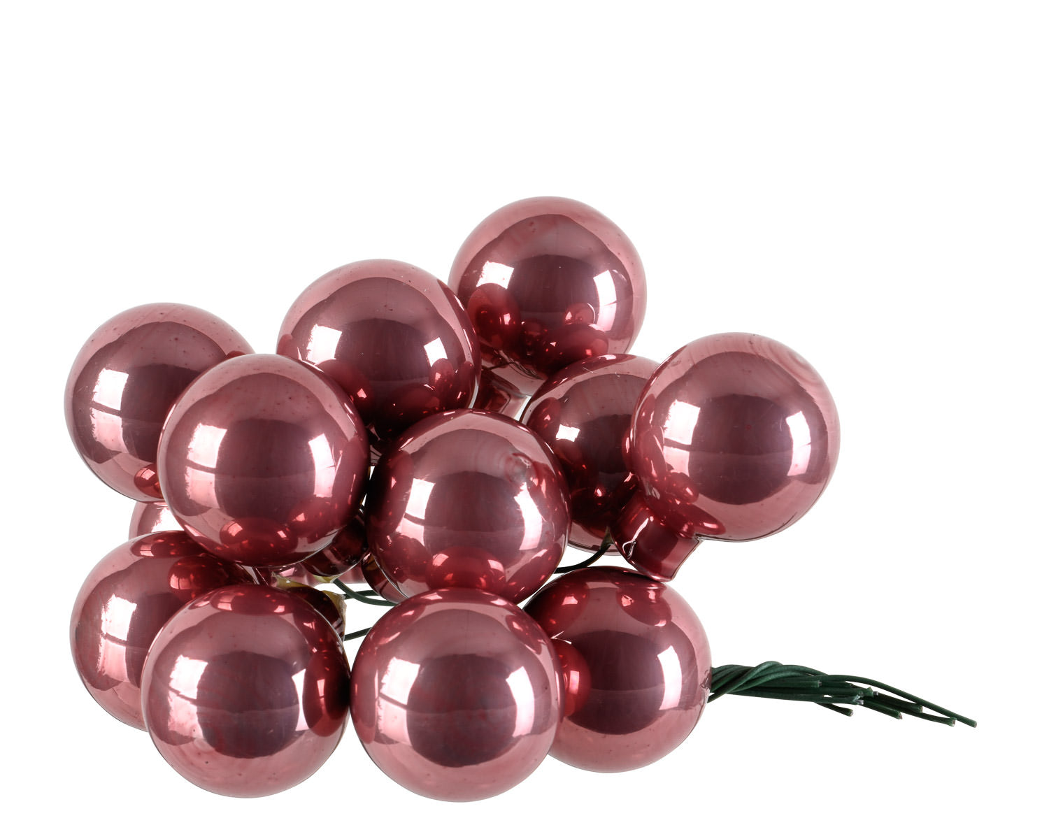 Bubble Bunch Ornaments Metallic Velvet Pink