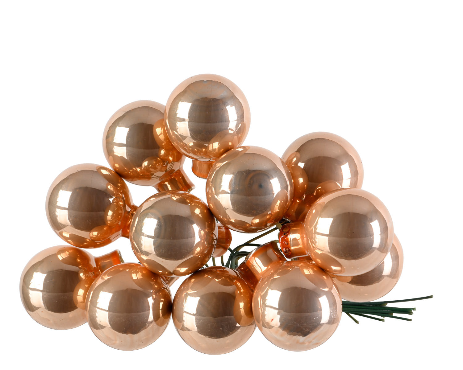 Bubble Bunch Ornaments Metallic Red Copper
