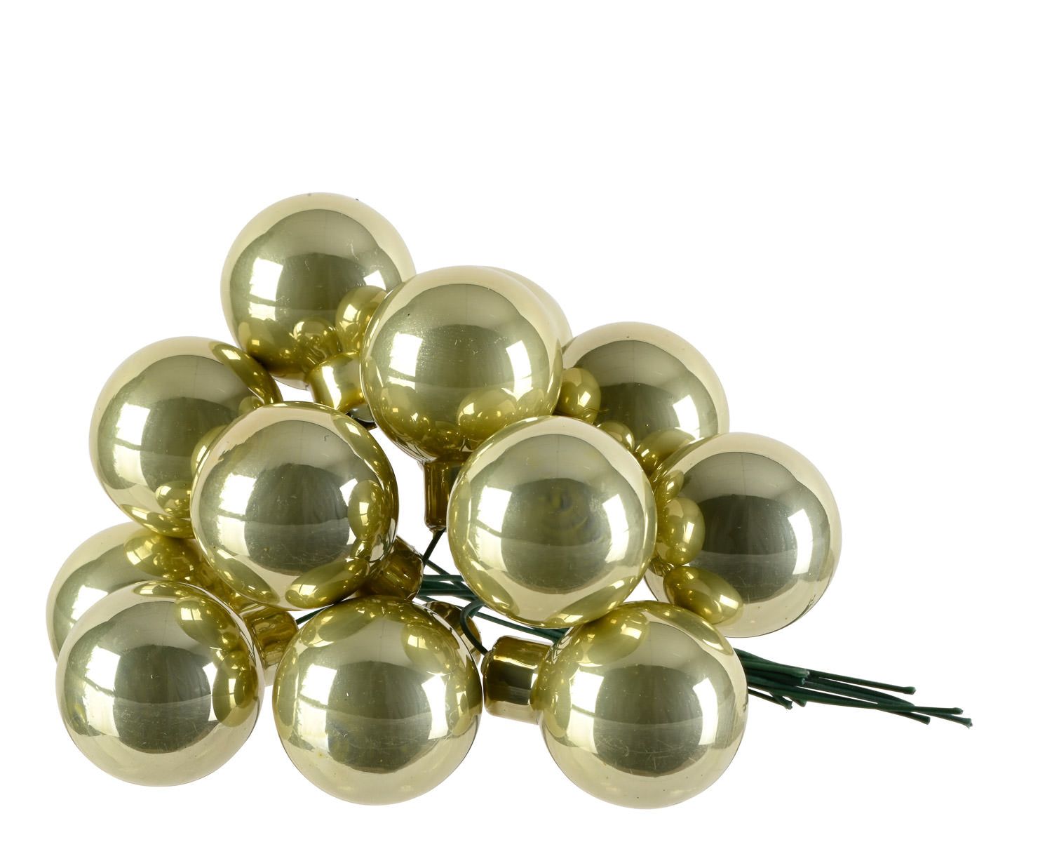 Bubble Bunch Ornaments Metallic Lime