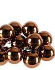 Bubble Bunch Ornaments Metallic Ginger Brown