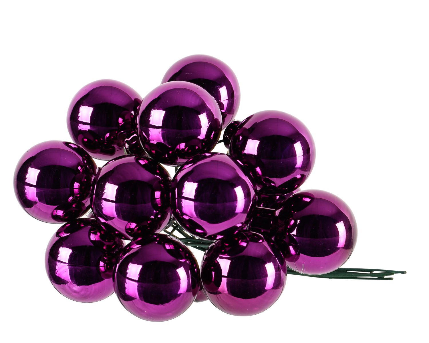 Bubble Bunch Ornaments Metallic Violet