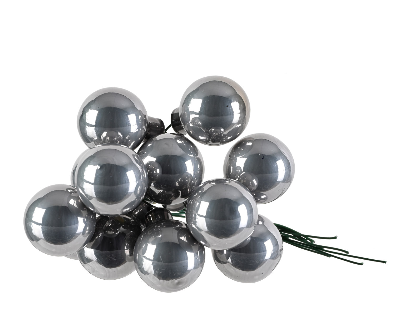 Bubble Bunch Ornaments Silver