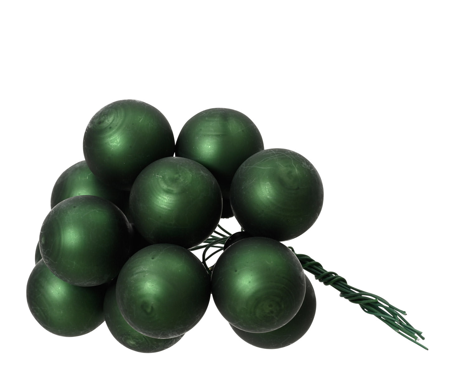 Bubble Bunch Ornaments Matte Pine Green