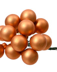 Bubble Bunch Ornaments Matte Red Copper