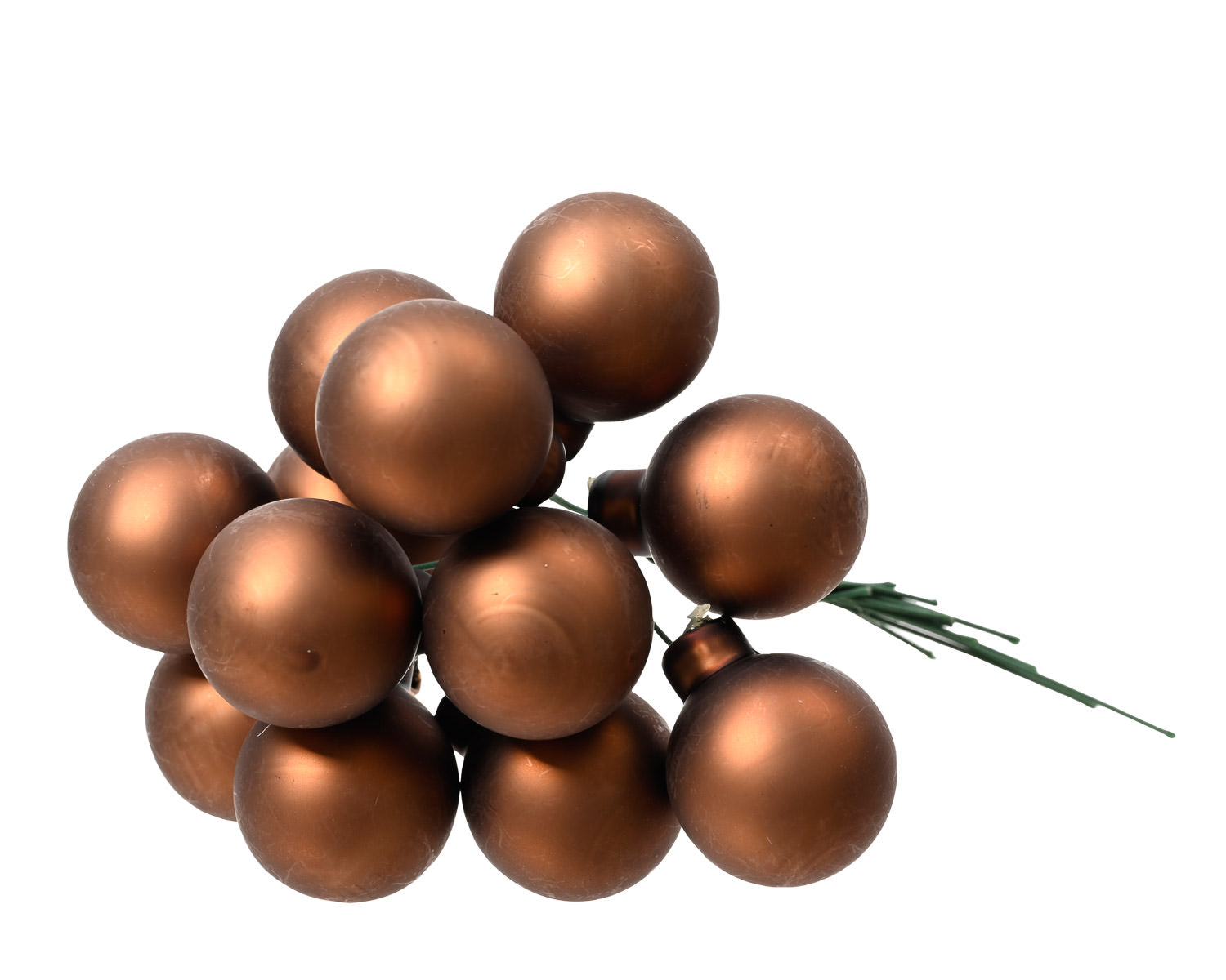 Bubble Bunch Ornaments Matte Ginger Brown