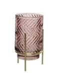 Blush Pink or Purple Tea Light Holders Purple Chevron