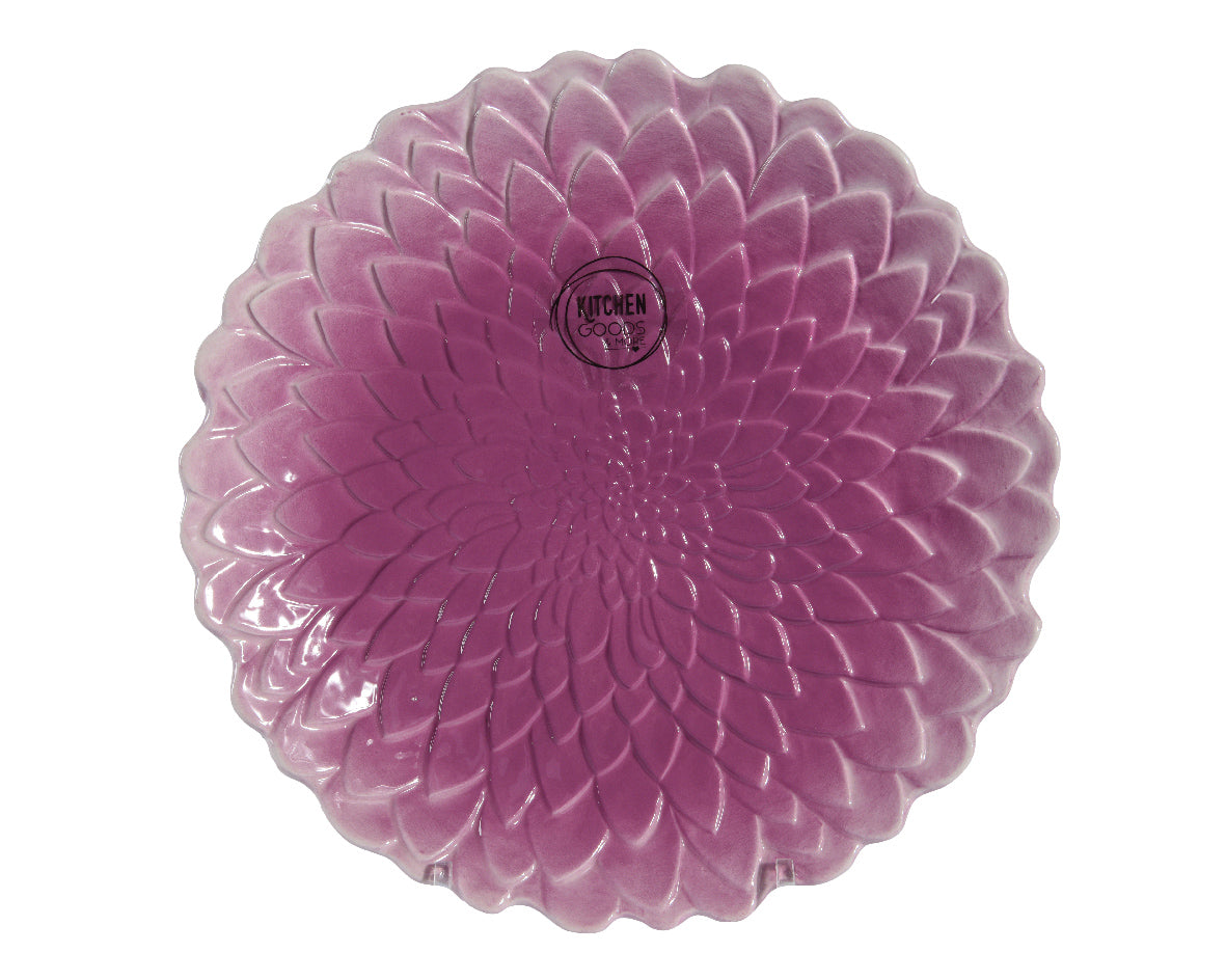 Flower Shape Dolomite Plate Dinner