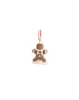 Assorted Gingerbread Cookie Ornaments Star Button