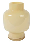 Yellow Glass Vase 7.8"H