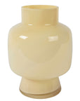 Yellow Glass Vase 9.4"H