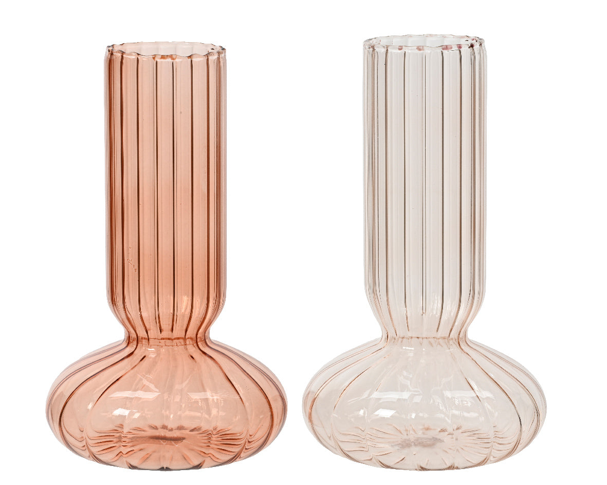 Pink or Peach Tall Vase