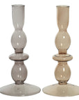 Glass Candleholders