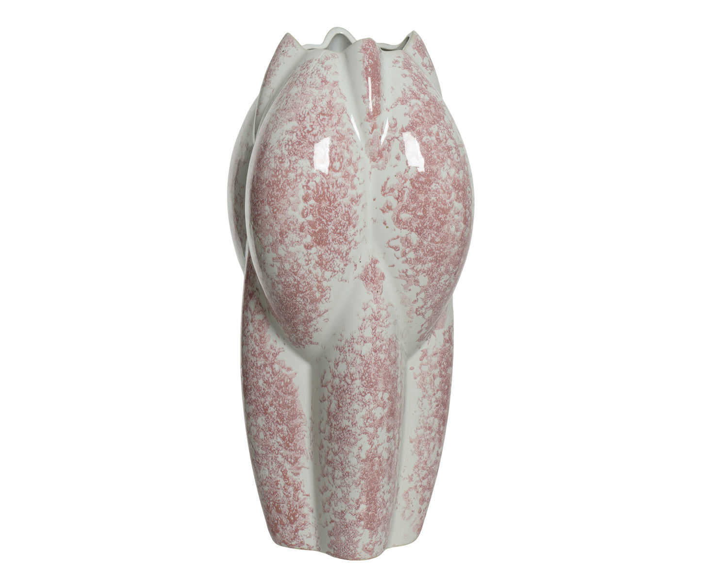 Glazed Tulip Design Vase