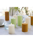LED Wick Candle In Mustard Yellow