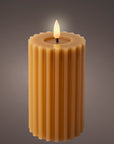 LED Wick Candle In Mustard Yellow