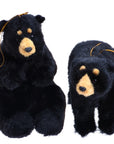 Plush Black Bear Ornament