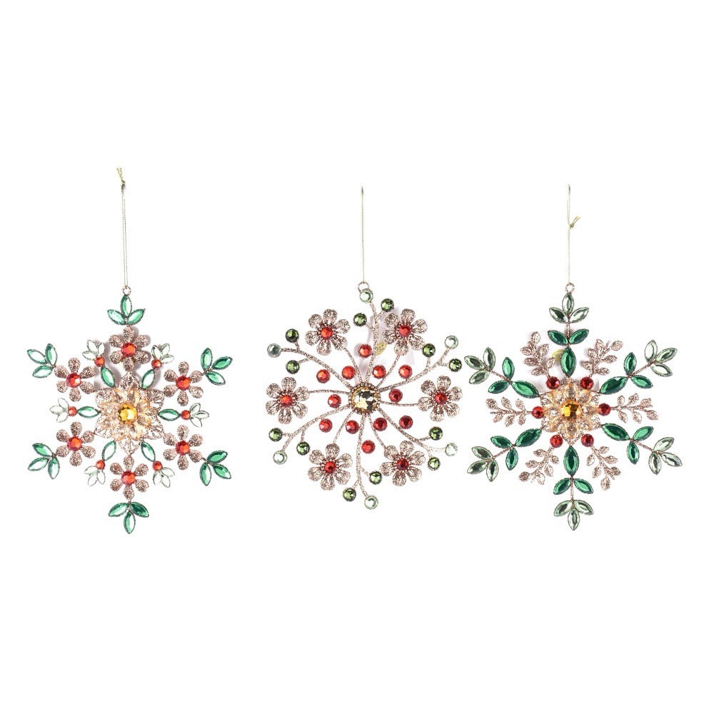 Jewel Snowflake Ornaments