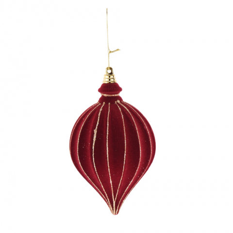 Red Velvet Drop Ornament