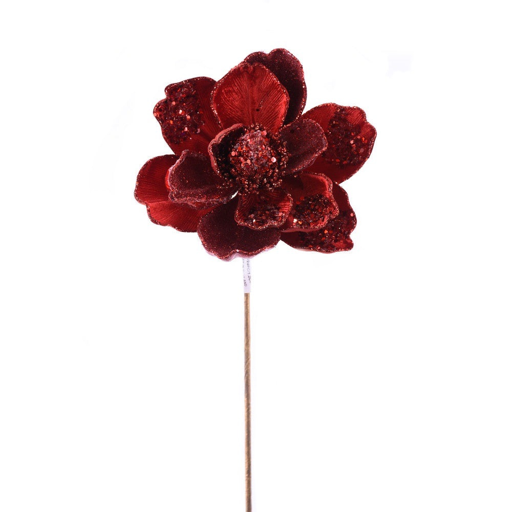 Red Magnolia Jewel Stem