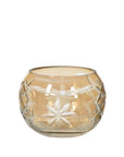 Ornament Shaped Crystal Cut Tea Light Holder Star