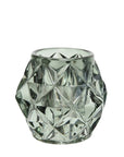 Crystal-Cut Blue or Green Teal Light Holders Green