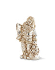 Silver and Gold Vintage Santa Figurine Toy Bag