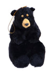 Plush Black Bear Ornament Sitting