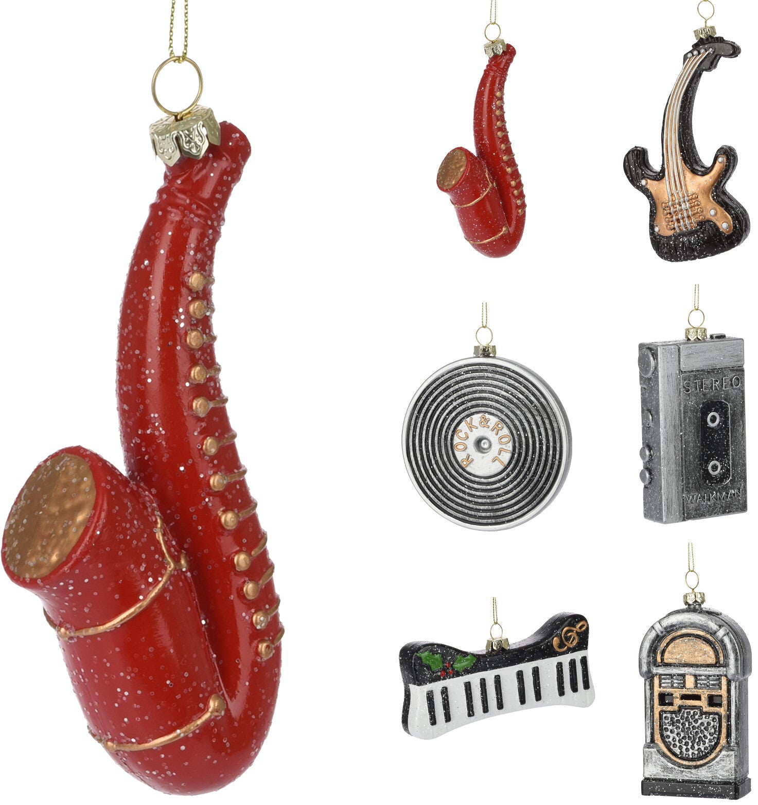 Retro Musical Instrument Ornaments