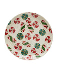 Holiday Tree and Nutcracker Salad Plates Candy Plate