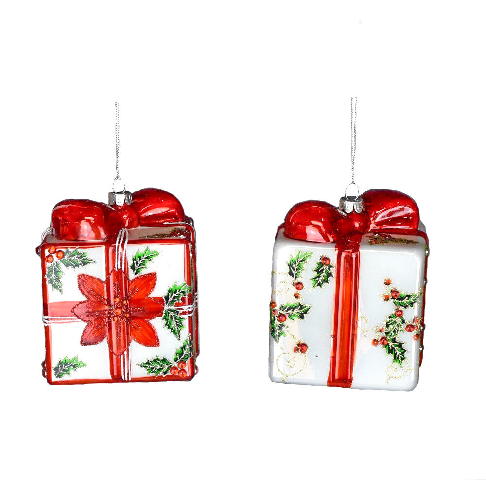 Glass Gift Box Ornament