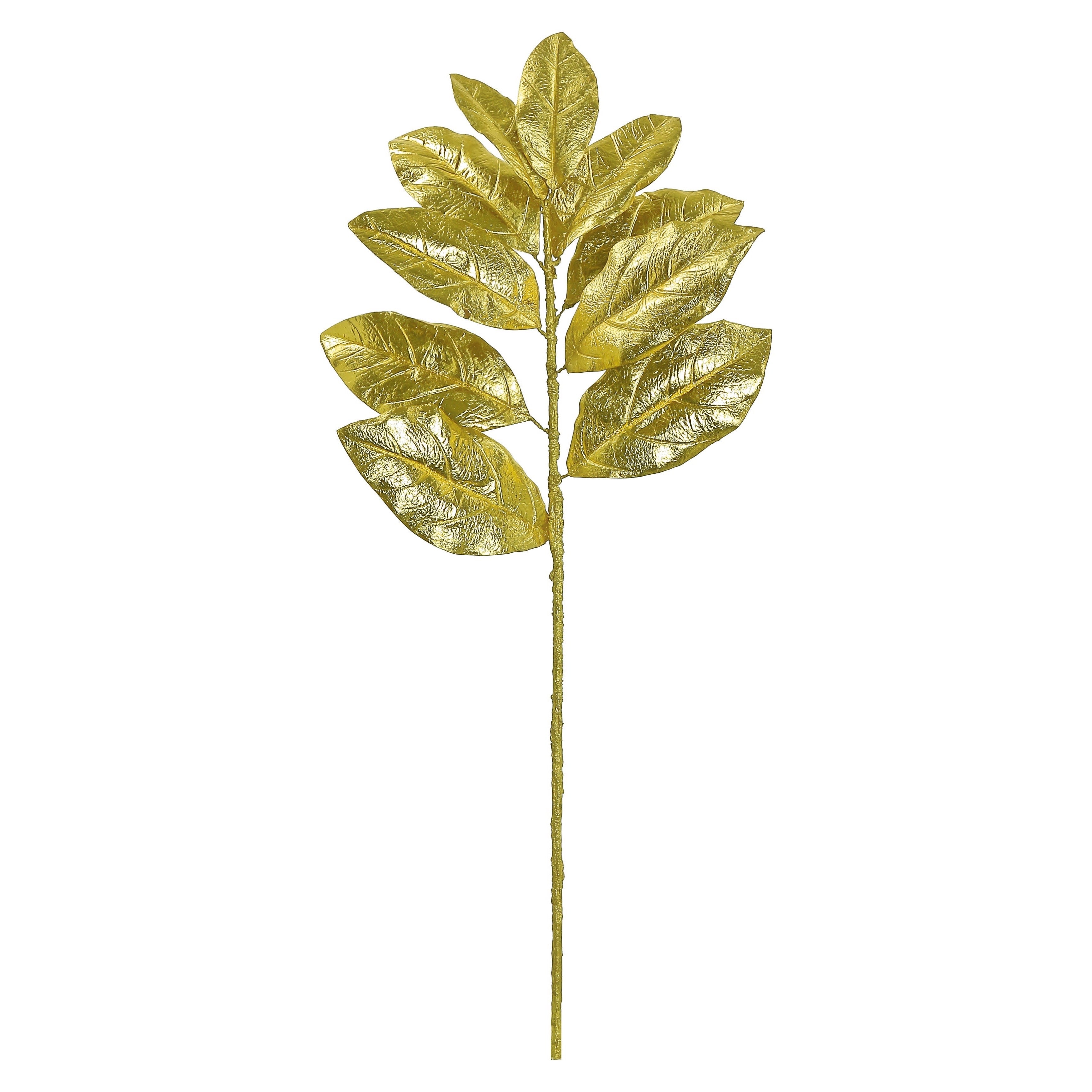 Metallic Fabric Magnolia Leaf