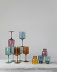 Colored Wine Glasses - Set of 4