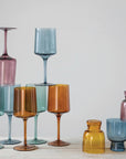 Colored Wine Glasses - Set of 4
