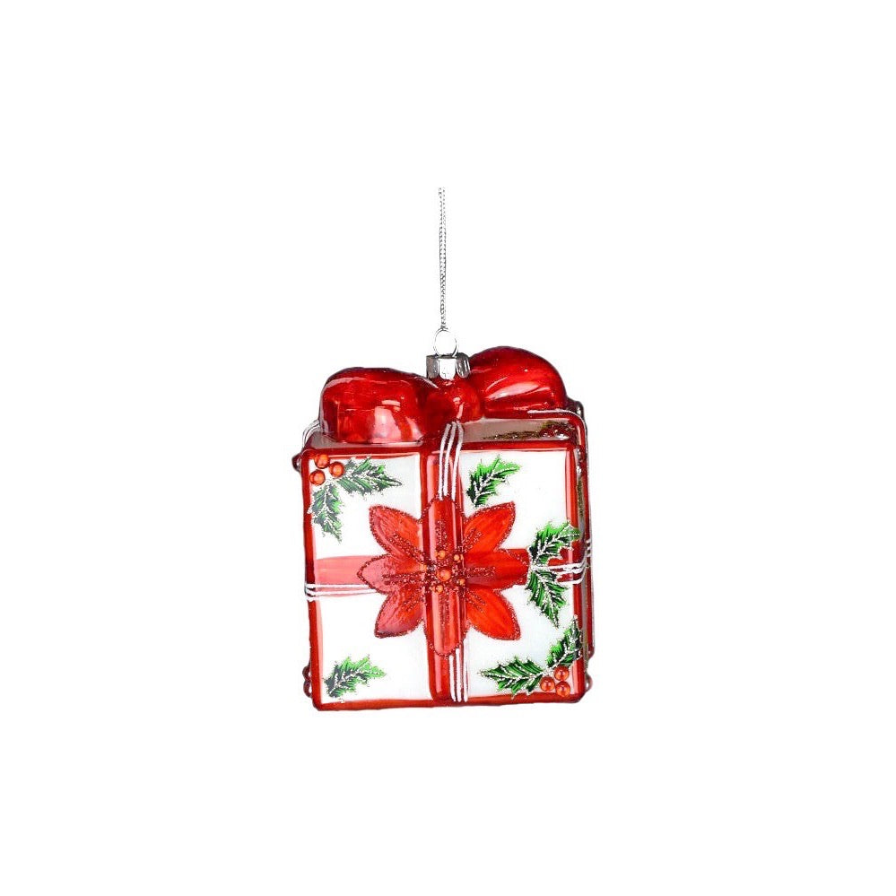 Glass Gift Box Ornament Flower Box