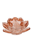 Open Blossom Tealight Holder Dark Pink