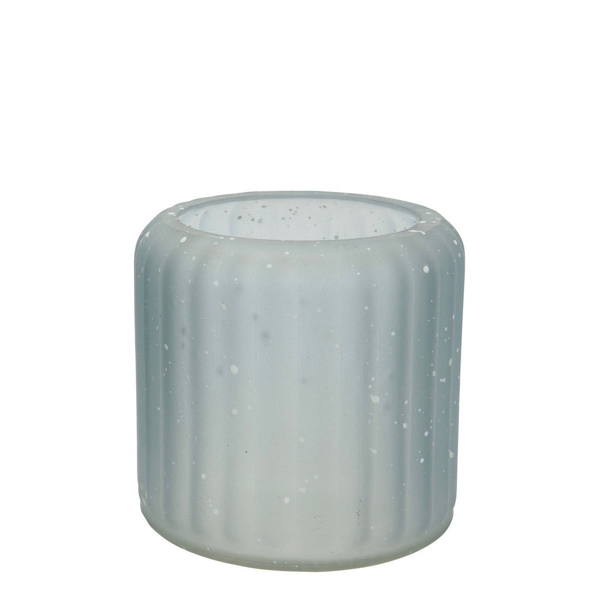 Winter Snow Tea Light Holder Blue
