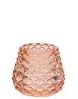 Pink or Amber Winter Tealight Holders Pink