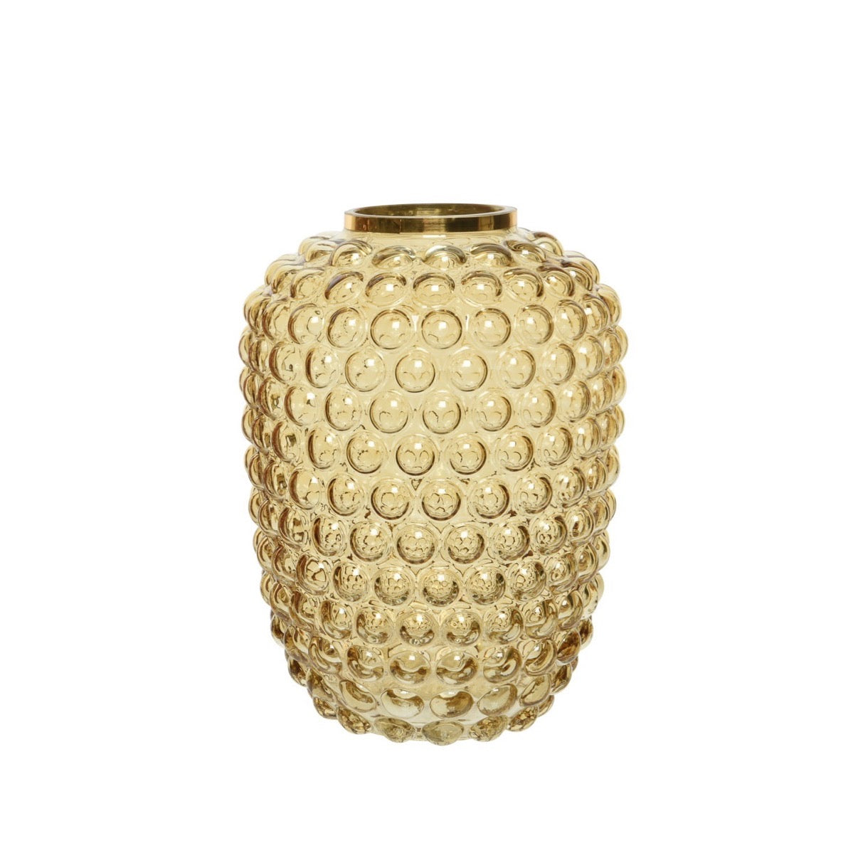Warm-Tone Bubble Vases Yellow