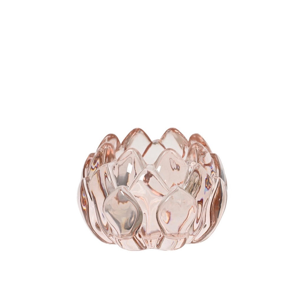 Lotus Blossom Tea Light Holder Pink