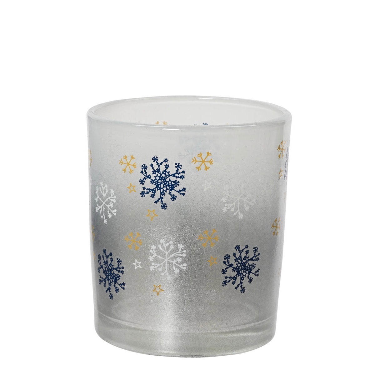 Snowflake Tealight Holders White Frost