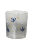 Snowflake Tealight Holders White Frost