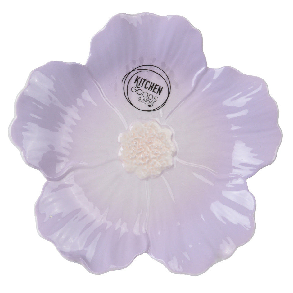 Flower Plates — Flower Shaped Dolomite Plate Breakfast Flower Plates