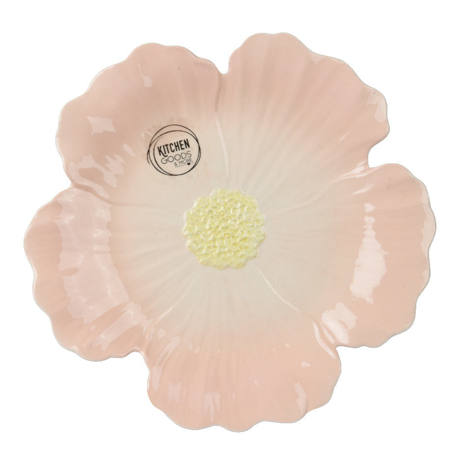 Flower Plates — Flower Shaped Dolomite Plate Dinner Flower Plates