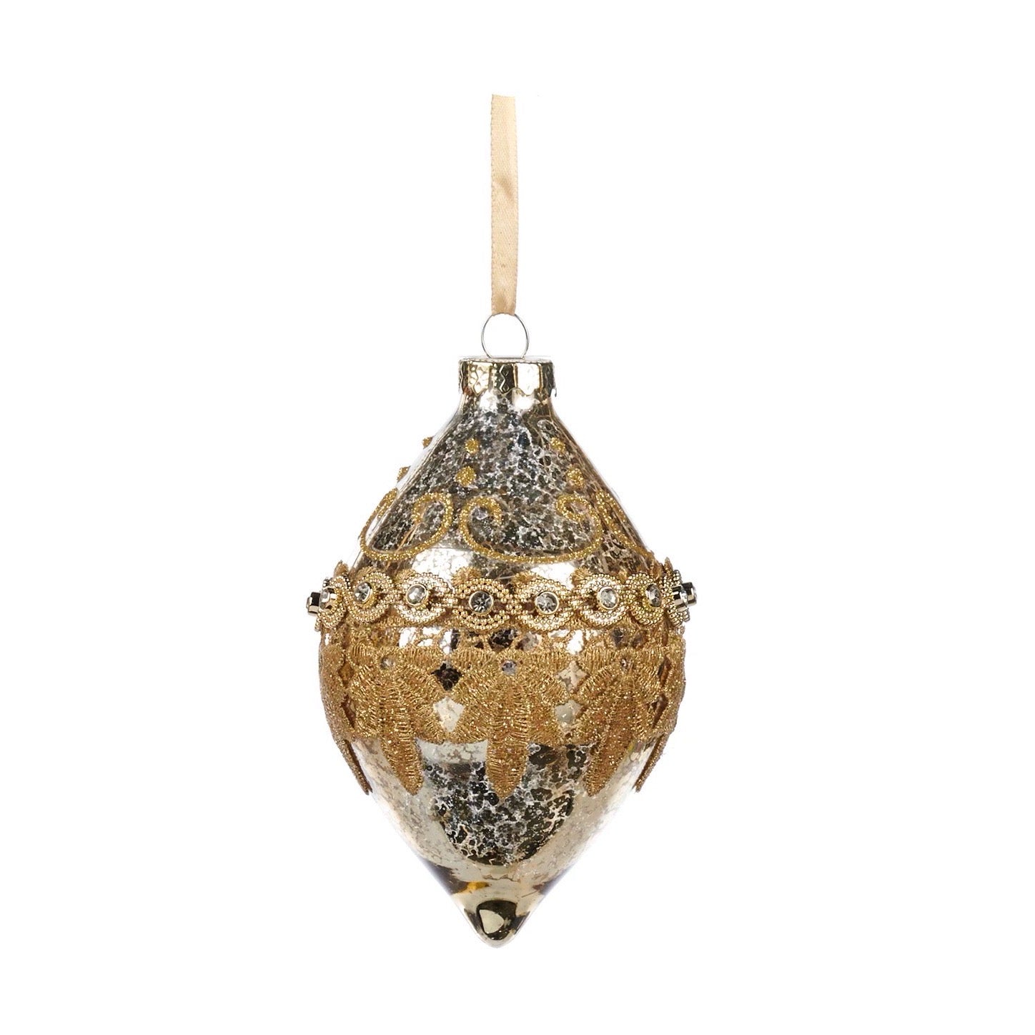 Glass Lace Jewel Ornament Finial