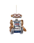 Glass Santa Robot Ornaments Robot