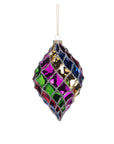 Glitter Rainbow Ornament Oval