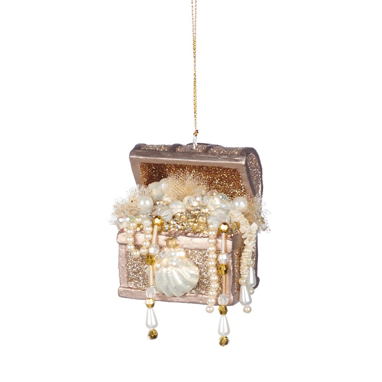 Jewel of the Sea Treasure Chest Ornament Rose Gold