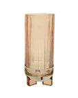 Tall Monochromatic Glass Vases Peach